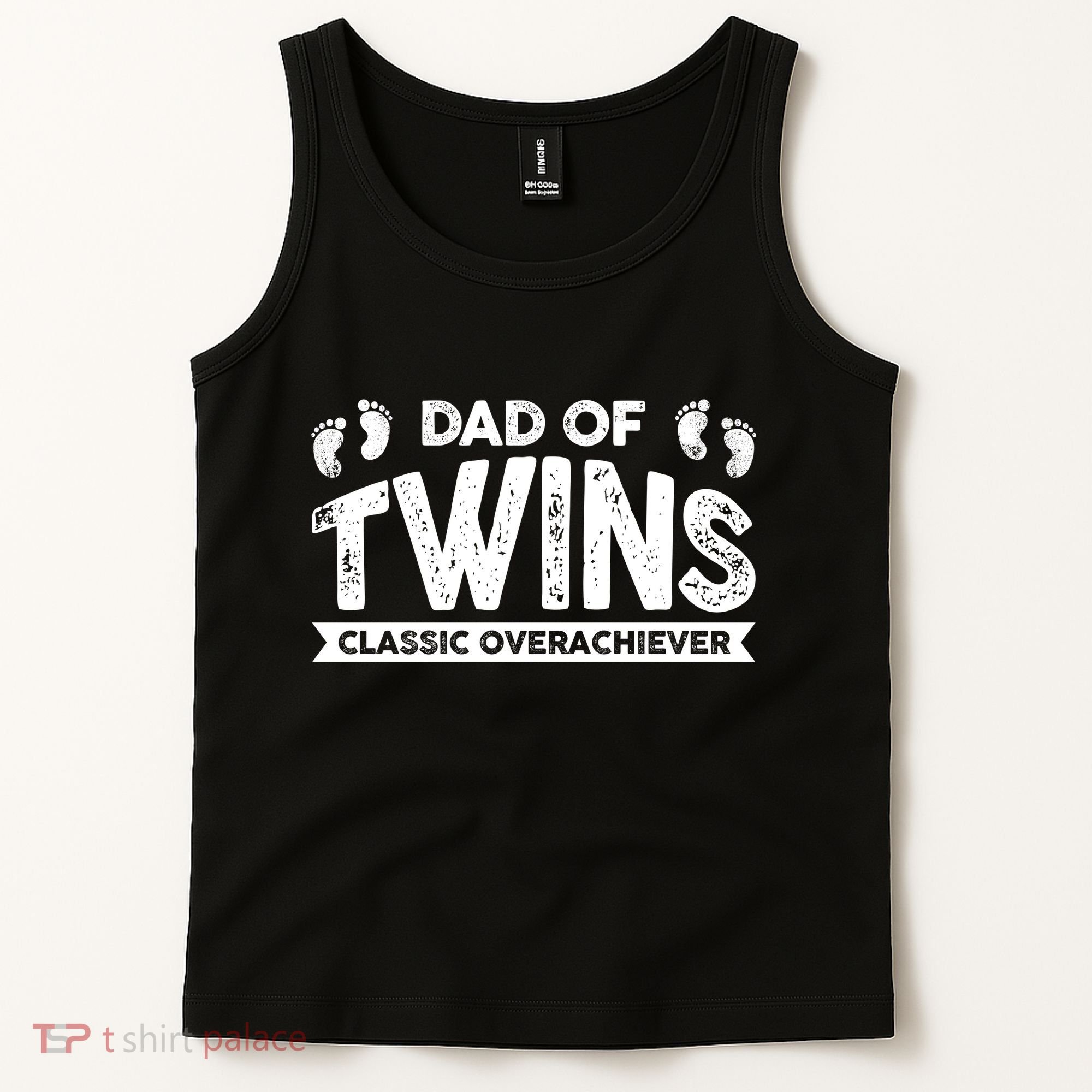 Dad Of Twins Classic Overachiever Tank Top