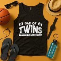 Dad Of Twins Classic Overachiever Tank Top thumb 4