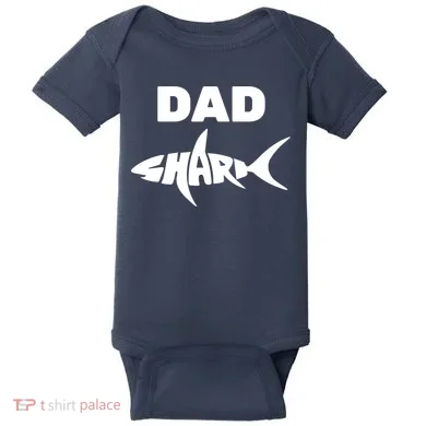Dad Shark Baby Bodysuit