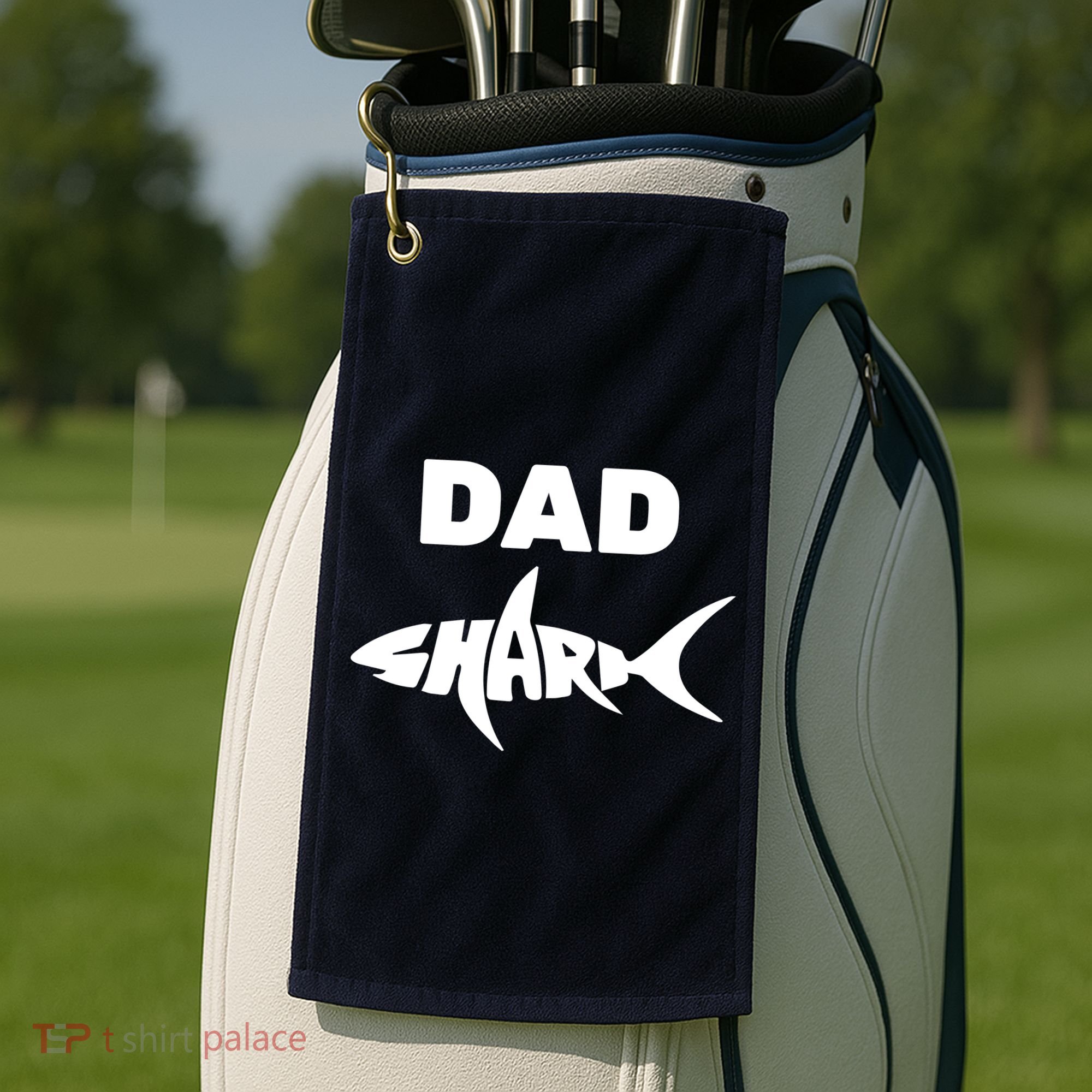 Dad Shark Golf Towel