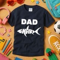 Dad Shark Kids T-Shirt thumb 3