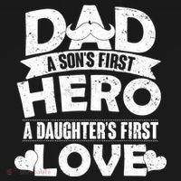 Dad Sons First Hero Daughter Fist Love Ornament thumb 1