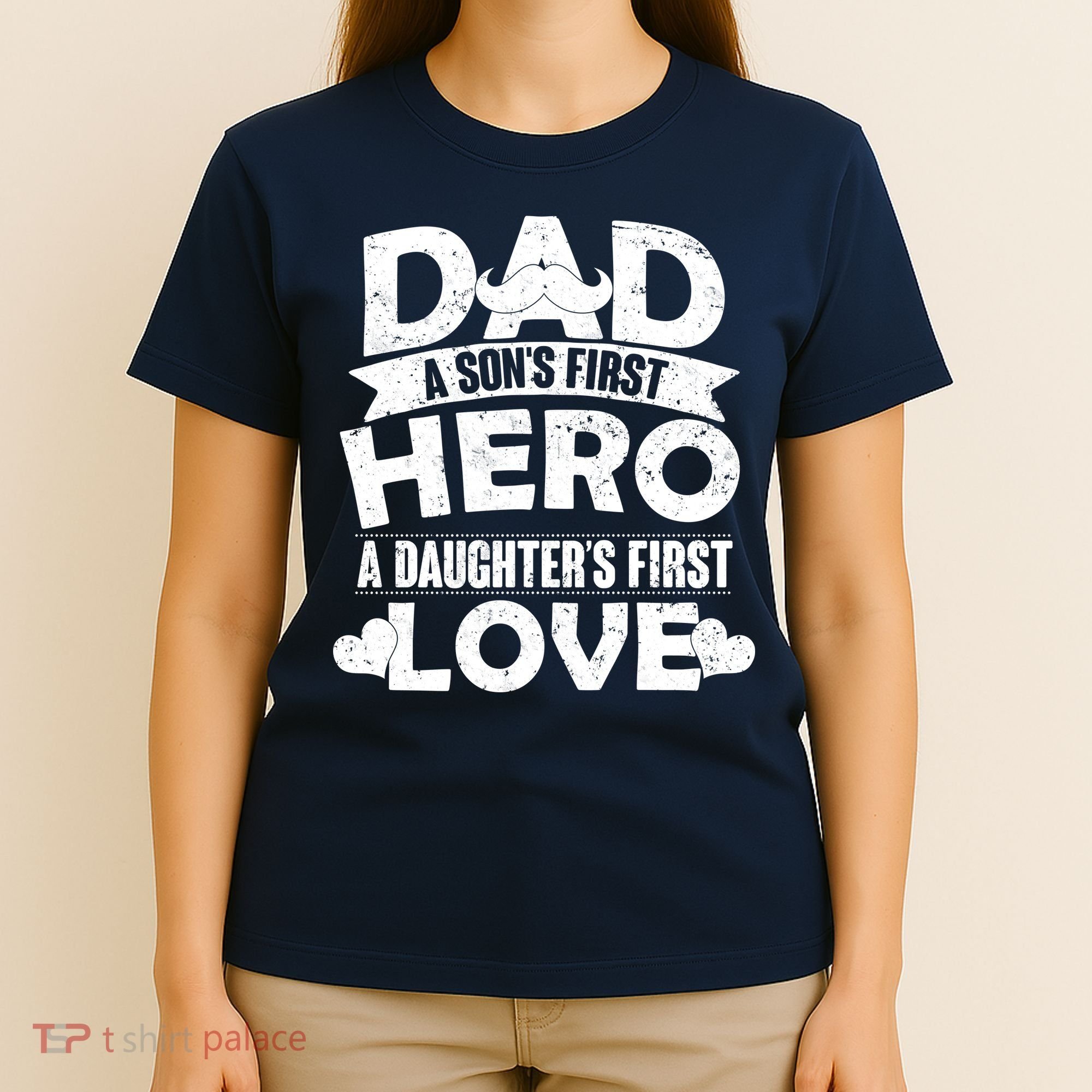 Dad Sons First Hero Daughter Fist Love T-Shirt