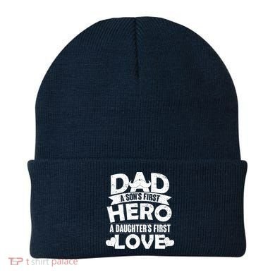 Dad Sons First Hero Daughter Fist Love Beanie