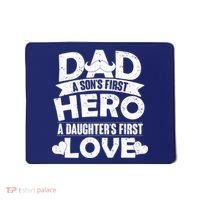 Dad Sons First Hero Daughter Fist Love Mousepad thumb 0