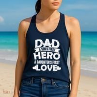 Dad Sons First Hero Daughter Fist Love Women's Tank Top thumb 2