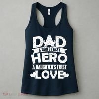 Dad Sons First Hero Daughter Fist Love Women's Tank Top thumb 3