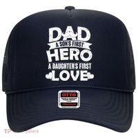 Dad Sons First Hero Daughter Fist Love Hat thumb 0