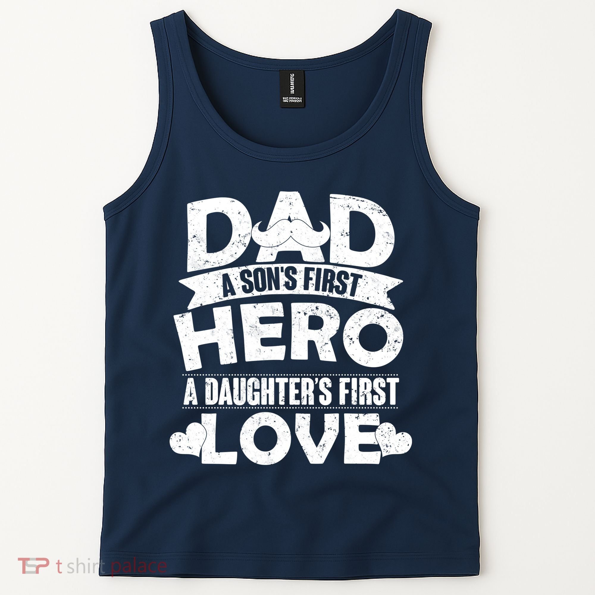 Dad Sons First Hero Daughter Fist Love Tank Top