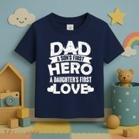 Dad Sons First Hero Daughter Fist Love Toddler T-Shirt thumb 3