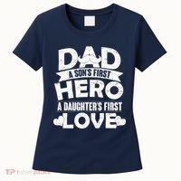 Dad Sons First Hero Daughter Fist Love Women's T-Shirt thumb 0