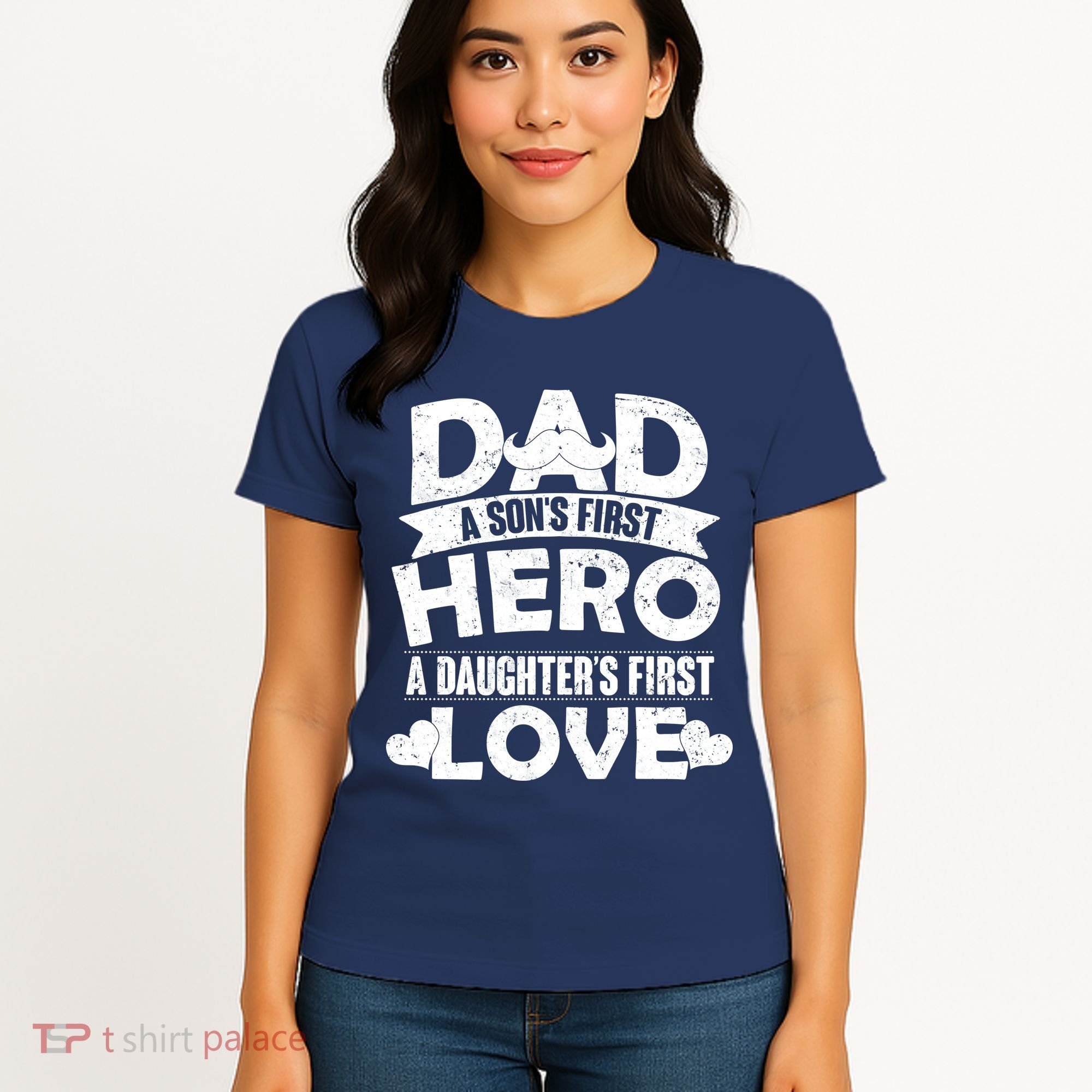 Dad Sons First Hero Daughter Fist Love Women's T-Shirt