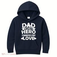 Dad Sons First Hero Daughter Fist Love Kids Hoodie thumb 0