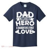 Dad Sons First Hero Daughter Fist Love Kids T-Shirt thumb 0