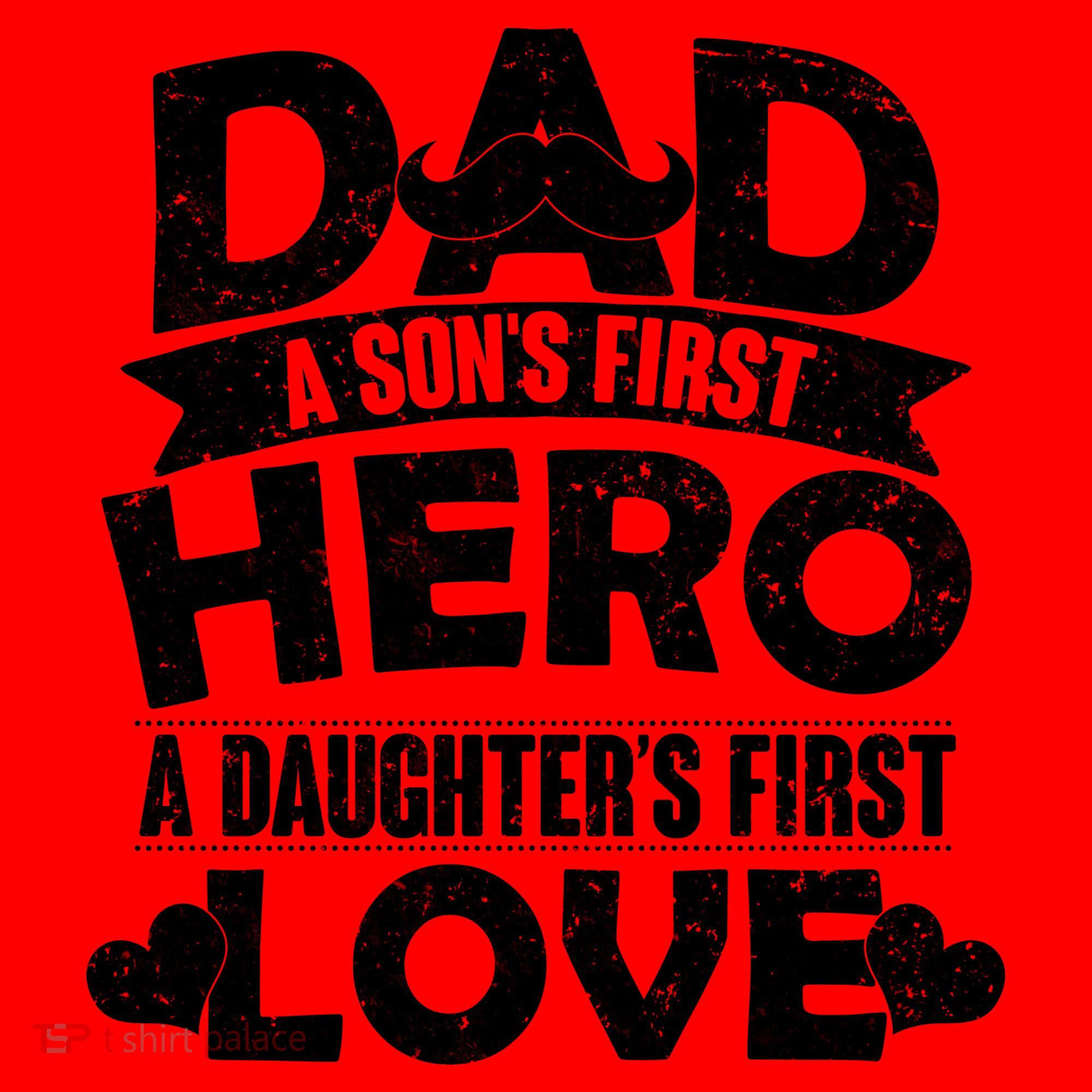 Dad Sons First Hero Daughter Fist Love Santa Hat
