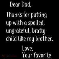 Dad Thanks For Putting Up With My Brother Ornament thumb 1