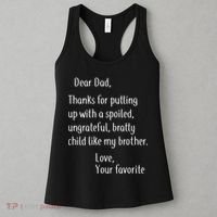 Dad Thanks For Putting Up With My Brother Women's Tank Top thumb 3