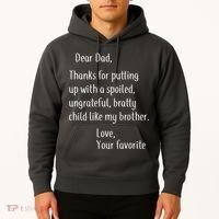 Dad Thanks For Putting Up With My Brother Hoodie thumb 2