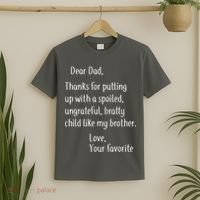 Dad Thanks For Putting Up With My Brother T-Shirt thumb 2