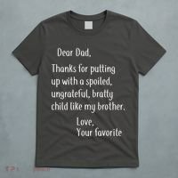 Dad Thanks For Putting Up With My Brother T-Shirt thumb 5