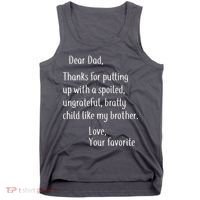Dad Thanks For Putting Up With My Brother Tank Top thumb 0