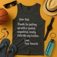 Dad Thanks For Putting Up With My Brother Tank Top thumb 4