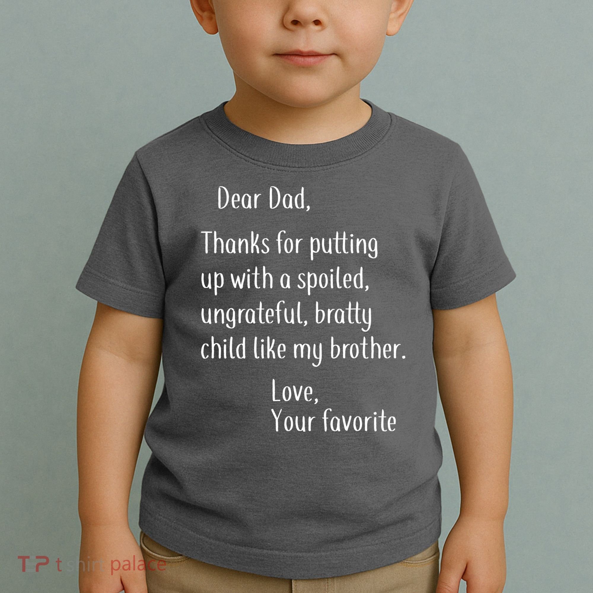 Dad Thanks For Putting Up With My Brother Toddler T-Shirt