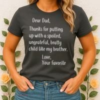 Dad Thanks For Putting Up With My Brother Women's T-Shirt thumb 2