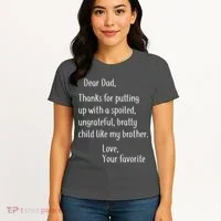 Dad Thanks For Putting Up With My Brother Women's T-Shirt thumb 4