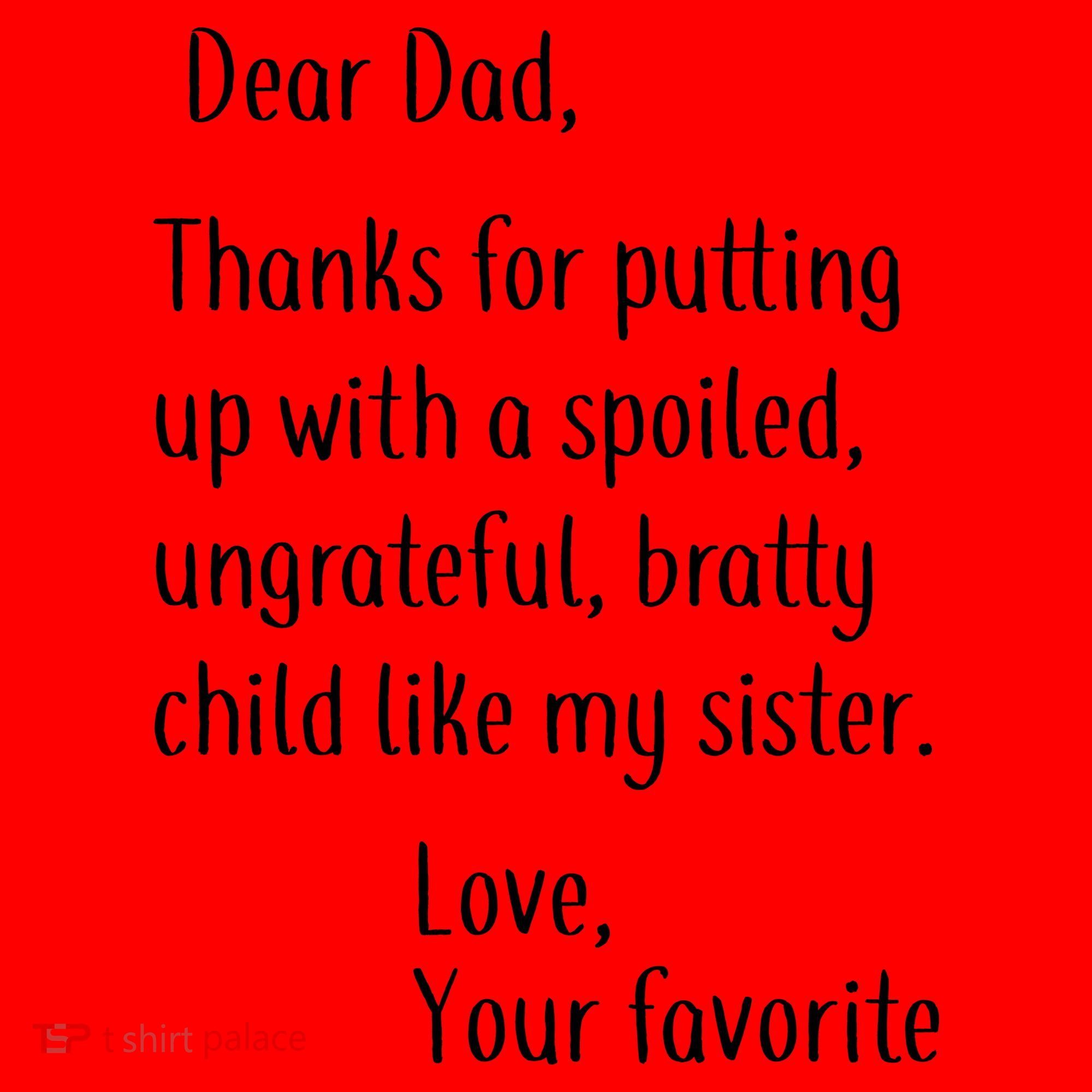 Dad Thanks For Putting Up With My Sister Santa Hat