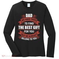 Dad The Best Gift For You Women's Long Sleeve Shirt thumb 0