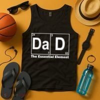 Dad The Essential Element Table Tank Top thumb 4