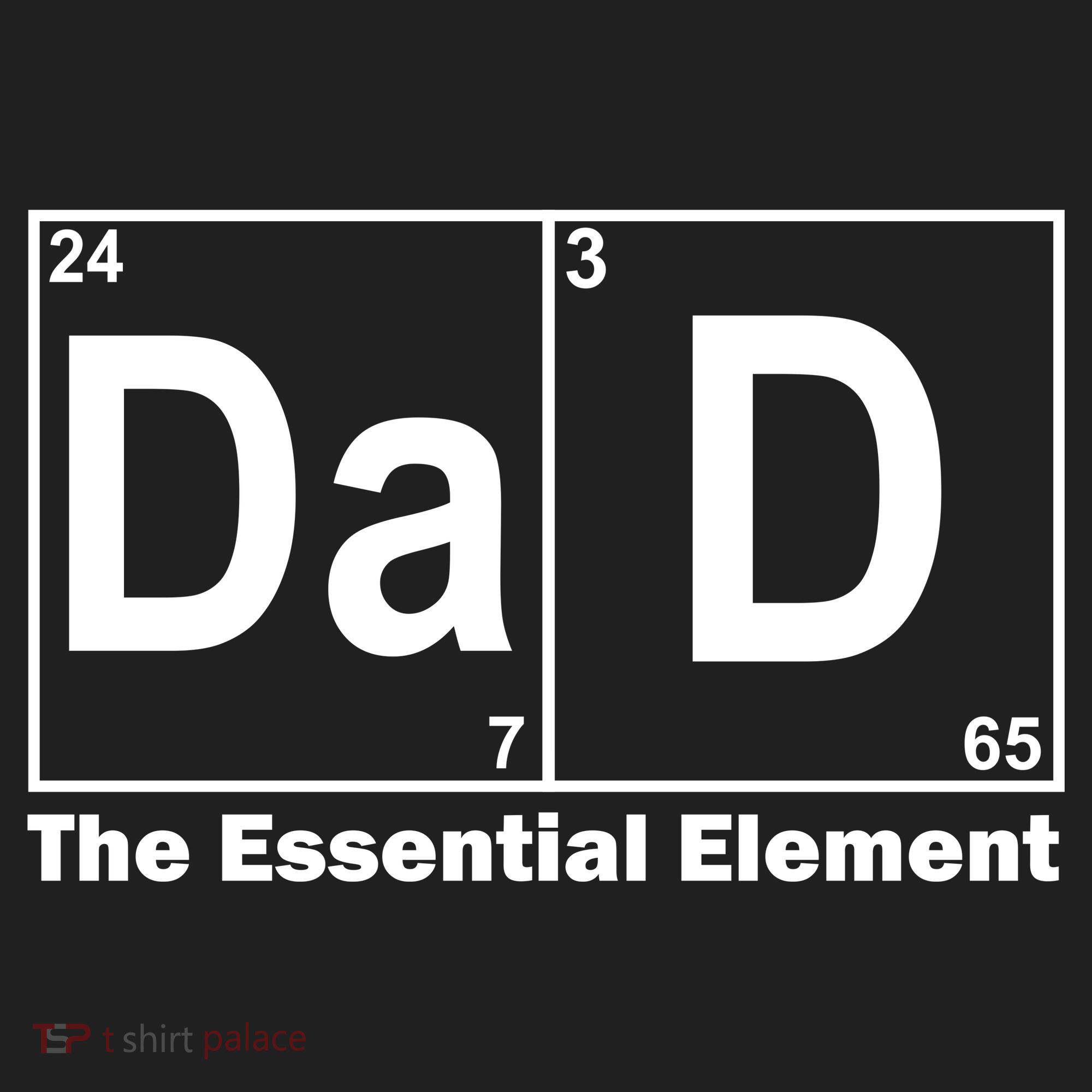 Dad The Essential Element Table Golf Towel