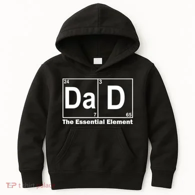 Dad The Essential Element Table Kids Hoodie