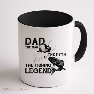 Dad The Fishing Legend Coffee Mug back