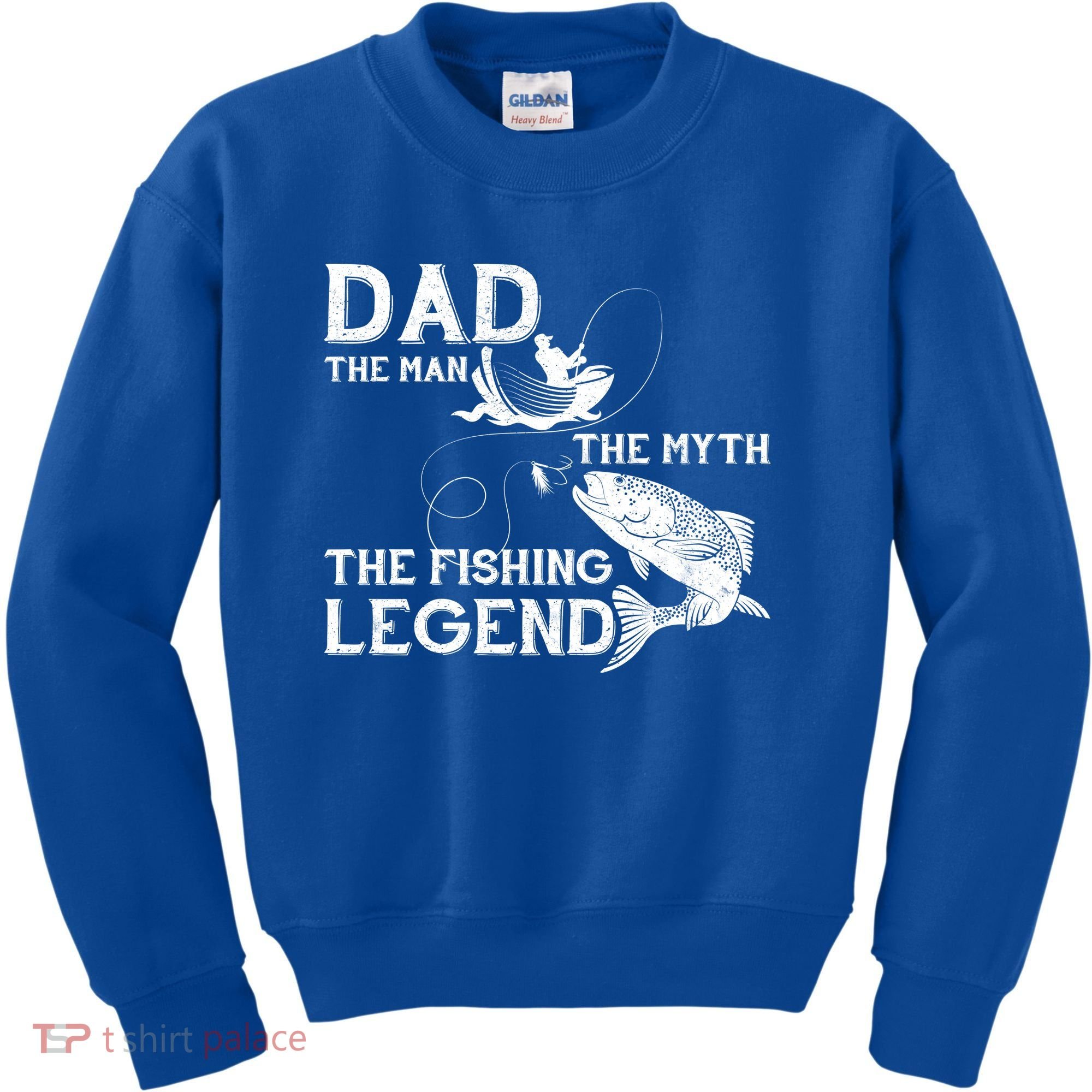 Dad The Fishing Legend Kids Sweatshirt