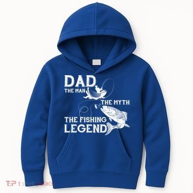 Dad The Fishing Legend Kids Hoodie