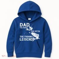 Dad The Fishing Legend Kids Hoodie thumb 0
