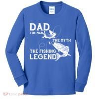 Dad The Fishing Legend Kids Long Sleeve Shirt thumb 0