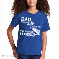 Dad The Fishing Legend Kids T-Shirt thumb 2