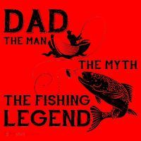 Dad The Fishing Legend Santa Hat thumb 1