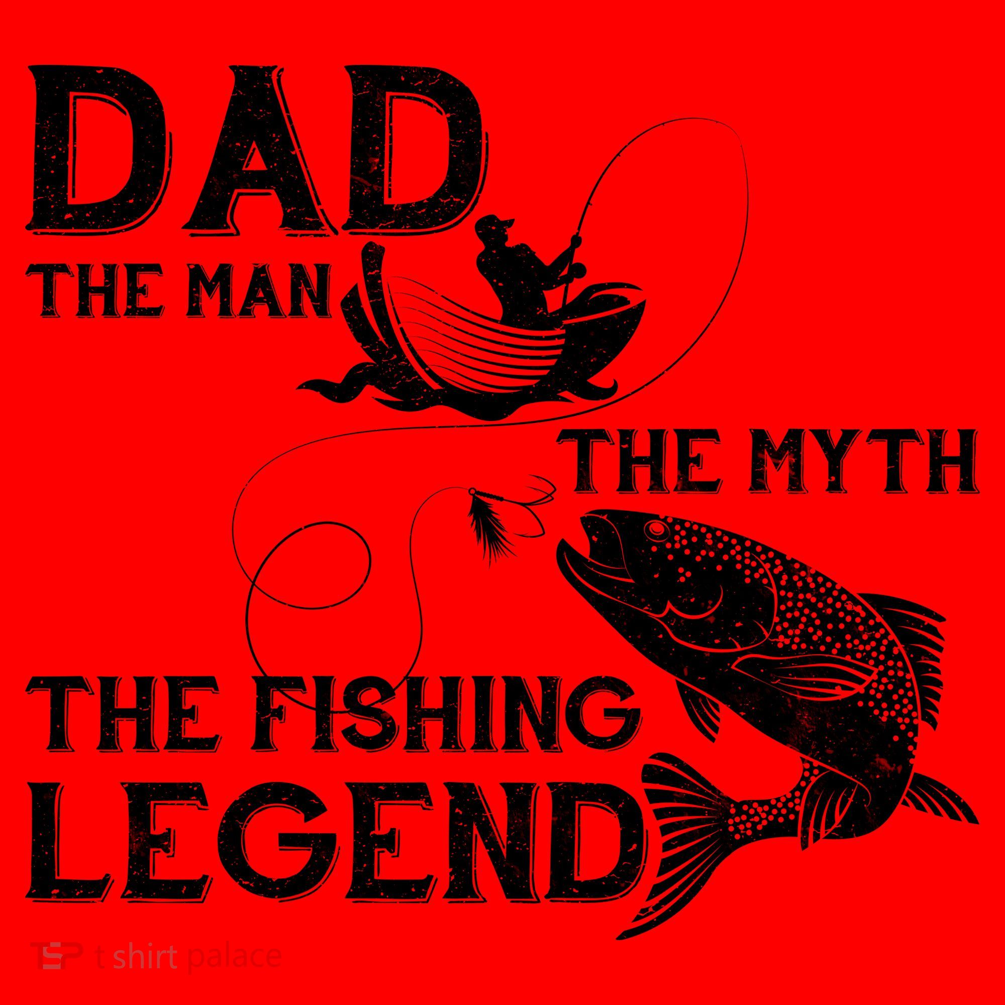 Dad The Fishing Legend Santa Hat