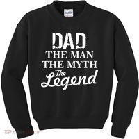 Dad The Man Myth Legend Kids Sweatshirt thumb 0