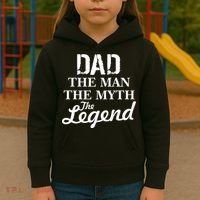 Dad The Man Myth Legend Kids Hoodie thumb 3