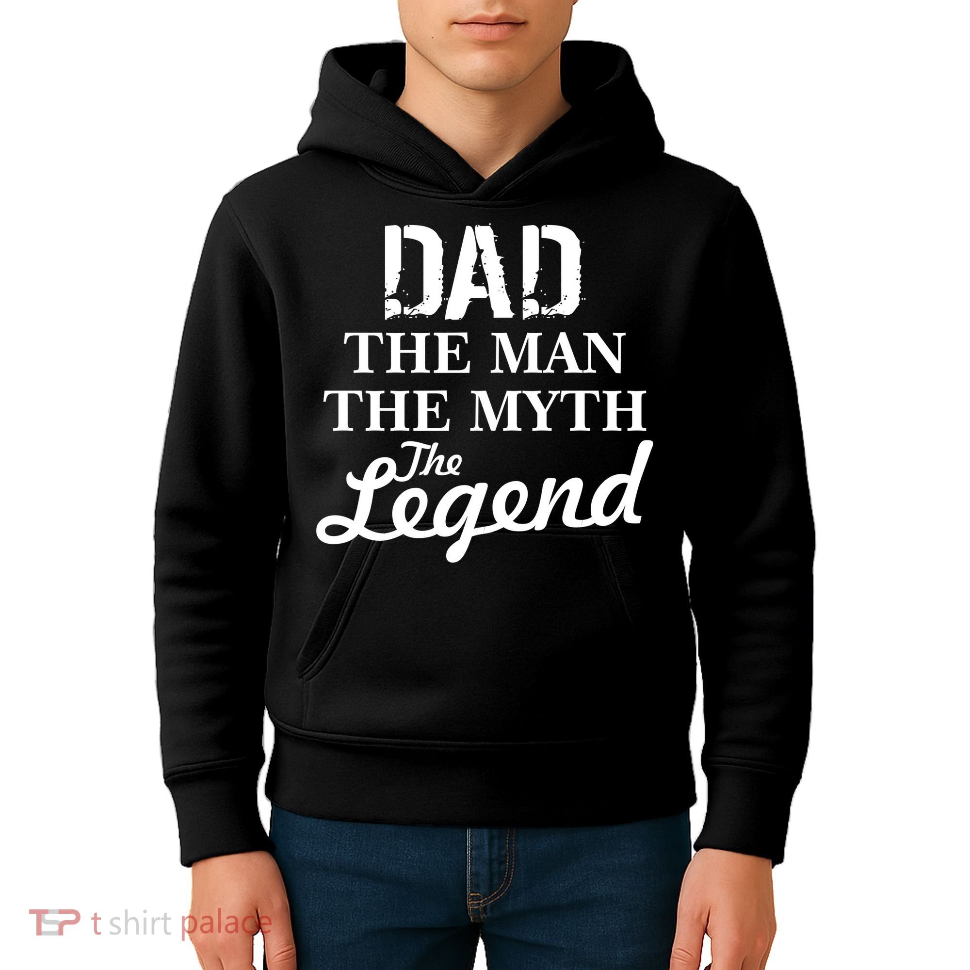 Dad The Man Myth Legend Kids Hoodie