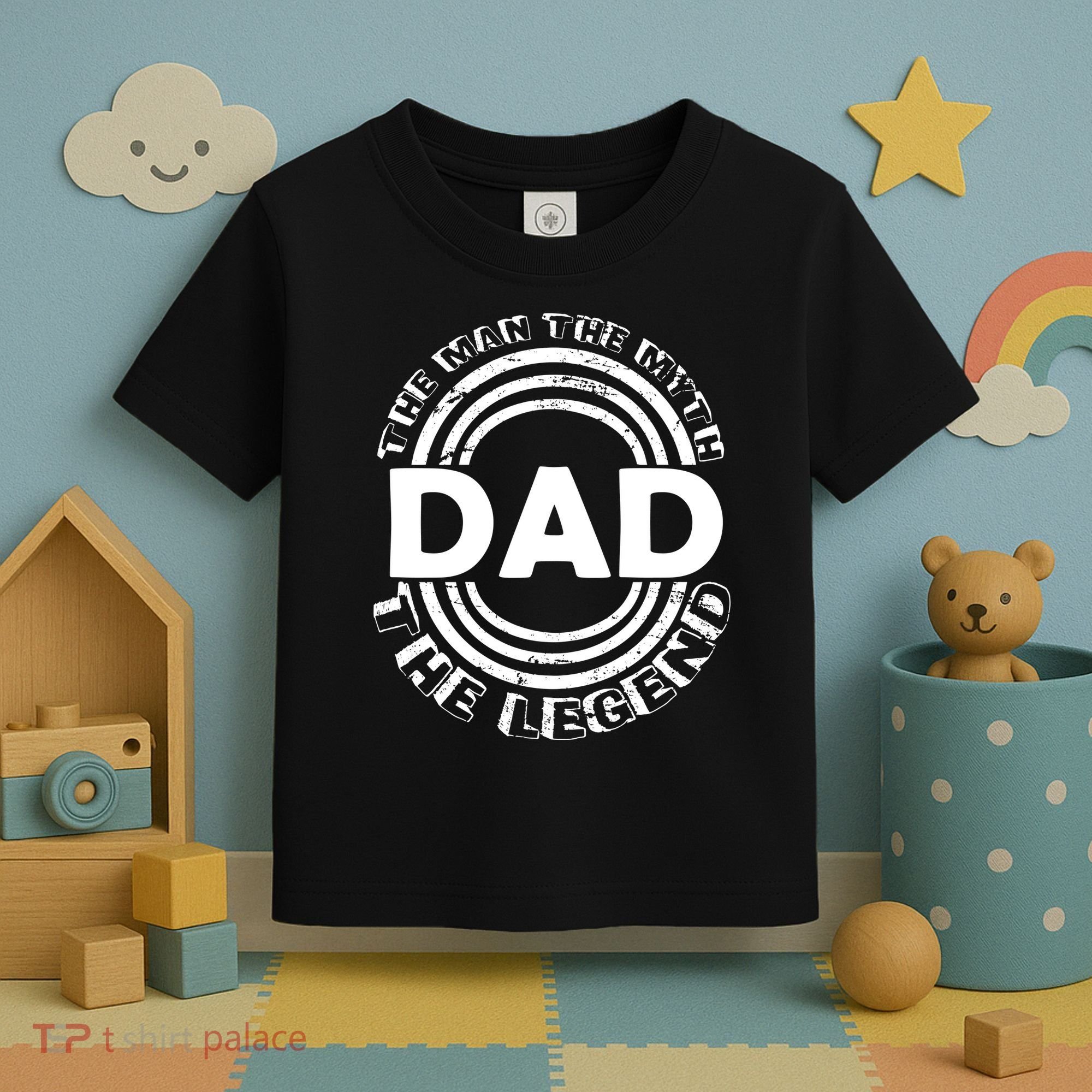 Dad The Man Myth The Legend Funny Toddler T-Shirt