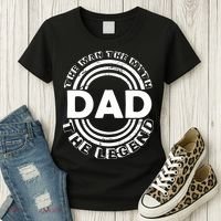 Dad The Man Myth The Legend Funny Women's T-Shirt thumb 3