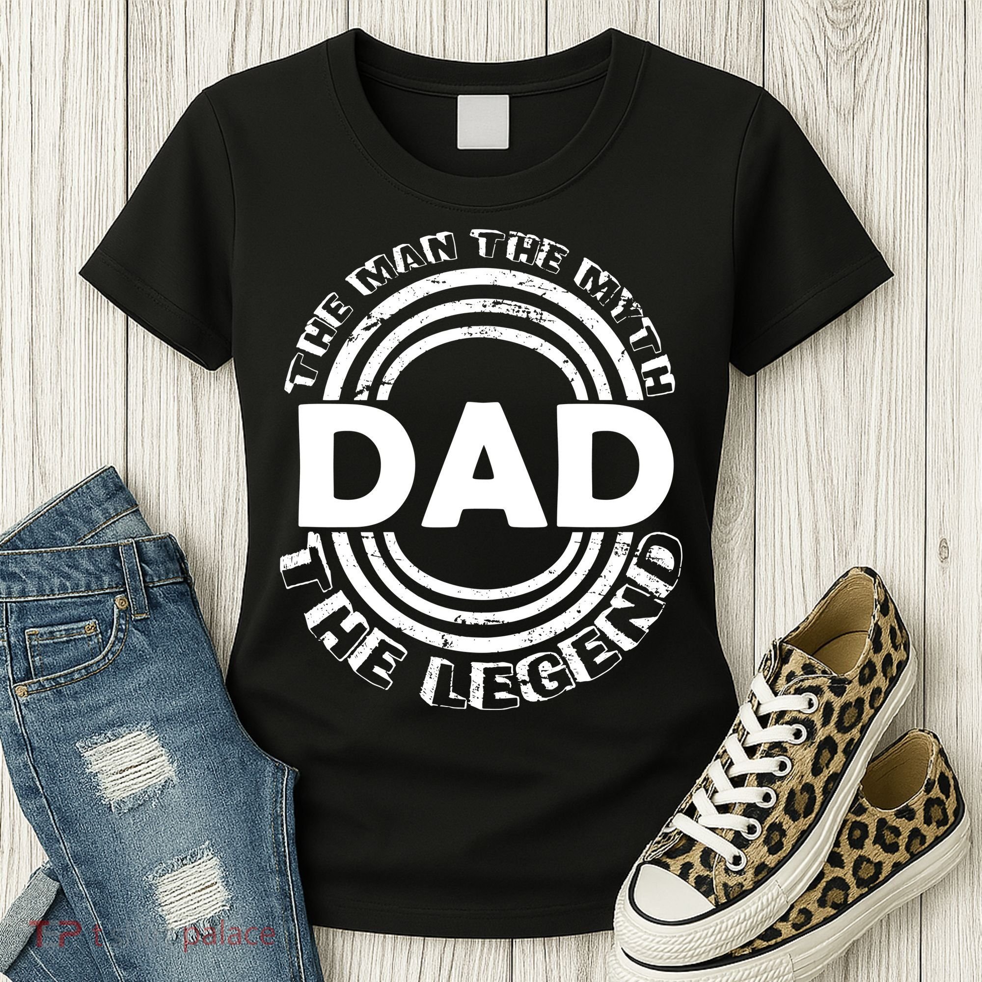 Dad The Man Myth The Legend Funny Women's T-Shirt