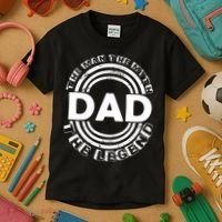 Dad The Man Myth The Legend Funny Kids T-Shirt thumb 3