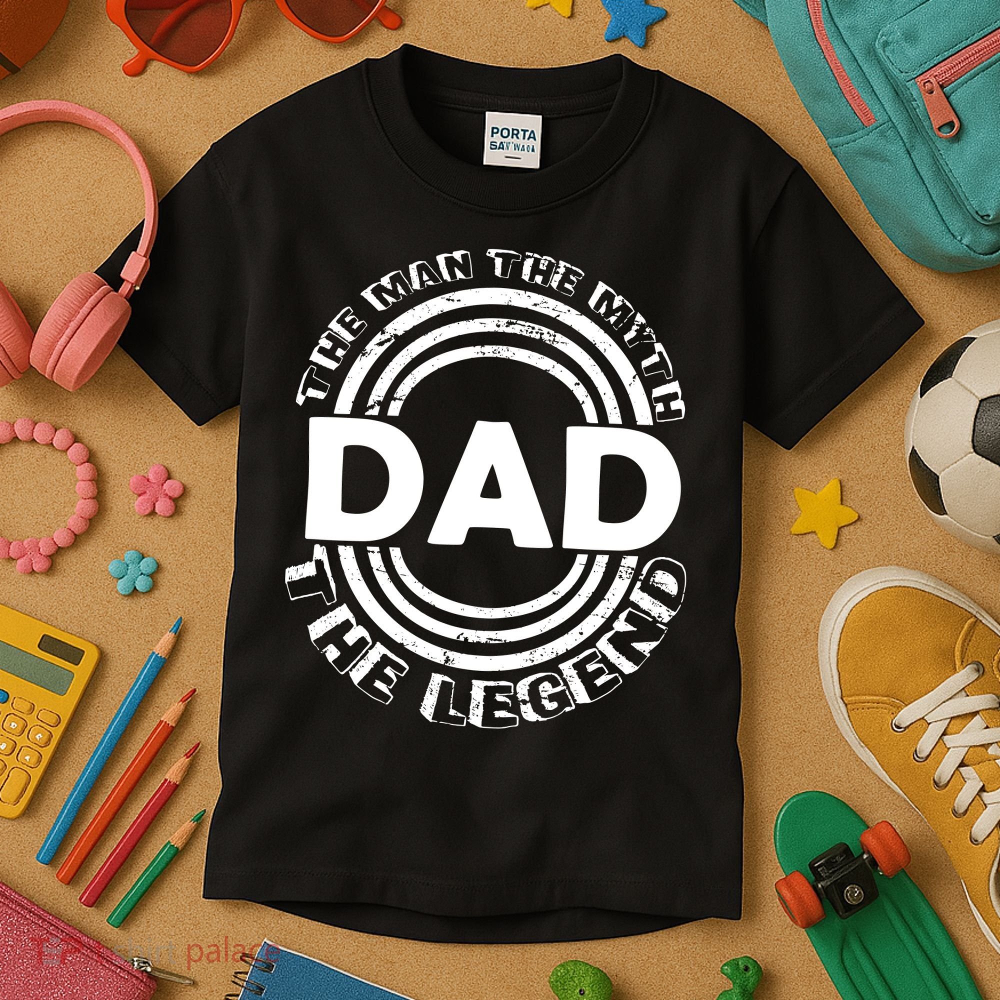 Dad The Man Myth The Legend Funny Kids T-Shirt